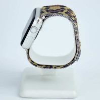Ремешок для Apple watch 38/40/41mm Milanese Loop Band Brown Leopard
